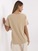 T-shirt CLM-TS-1019.79 camelowy M