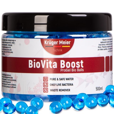 Kruger Meier BioVita Boost - bakterie w żelowych kulkach do akwarium Kruger Meier Kruger Meier BioVita Boost - bakterie w żelowych kulkach do akwarium Kruger Meier