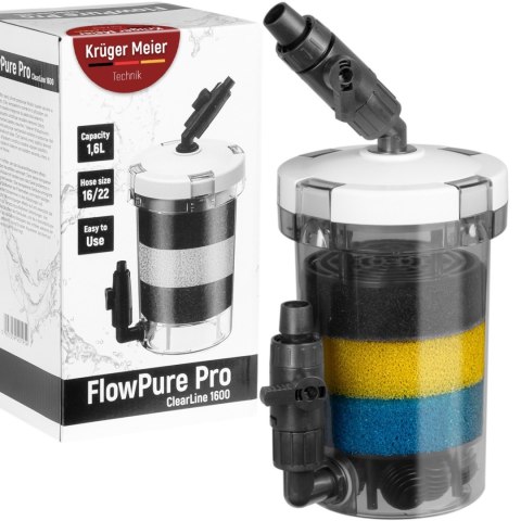 Kruger Meier FlowPure Pro 1600 - prefiltr kubełkowy zewnętrzny 16/22 Kruger Meier Kruger Meier FlowPure Pro 1600 - prefiltr kubełkowy zewnętrzny 16/22 Kruger Meier