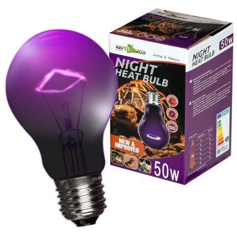 Repti-Zoo Night Heat Bulb 50W - żarówka grzewcza nocna Repti-Zoo