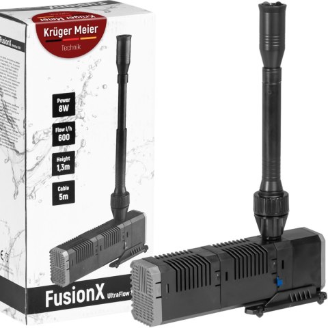 Kruger Meier FusionX 1200 - zestaw fontannowy z filtrem do oczka wodnego Kruger Meier Kruger Meier FusionX 1200 - zestaw fontannowy z filtrem do oczka wodnego Kruger Meier
