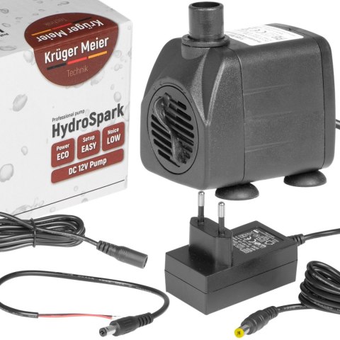 Kruger Meier HydroSpark All Connect - pompa wody 1000l/h 12V i 230V Kruger Meier