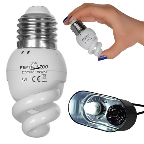Repti-Zoo Mini UVB lamp 5.0 5W - mini żarówka UVB tropikalna Repti-Zoo Repti-Zoo Mini UVB lamp 5.0 5W - mini żarówka UVB tropikalna Repti-Zoo
