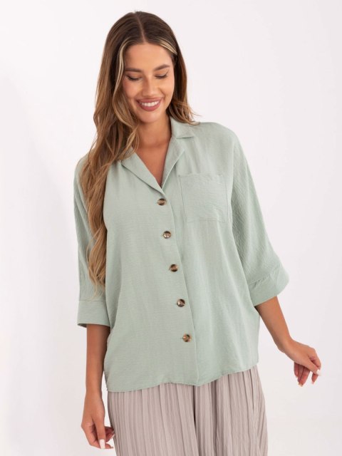 Koszula 328-KS-4062.81 pistacjowy M